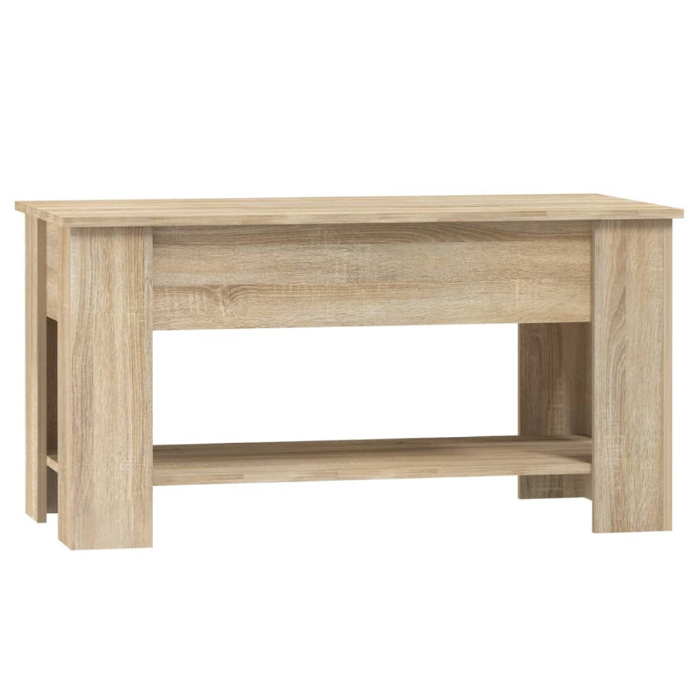 Salontafel 101x49x52 cm bewerkt hout sonoma eikenkleurig MeubelReus