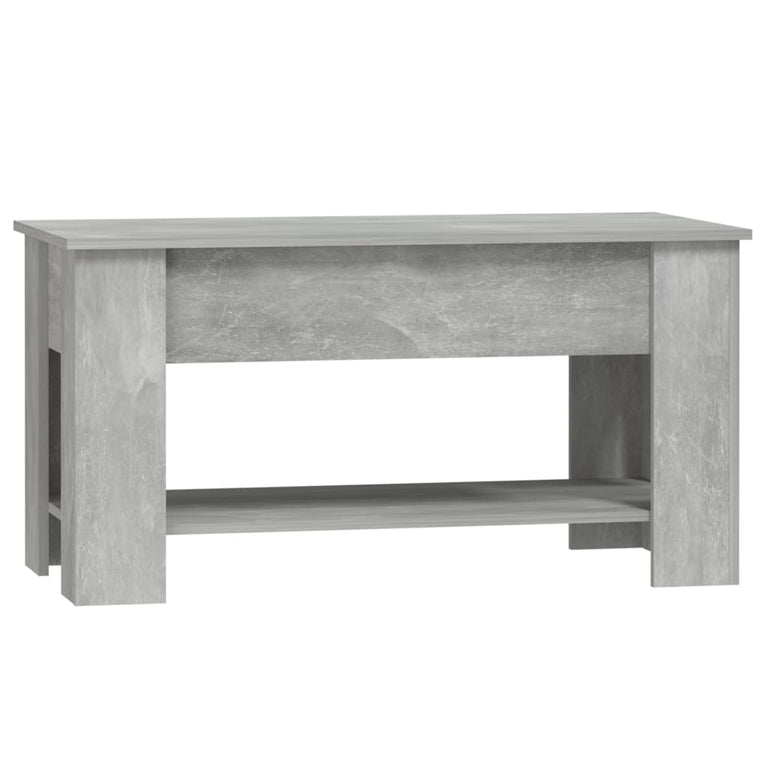 Salontafel 101x49x52 cm bewerkt hout betongrijs MeubelReus