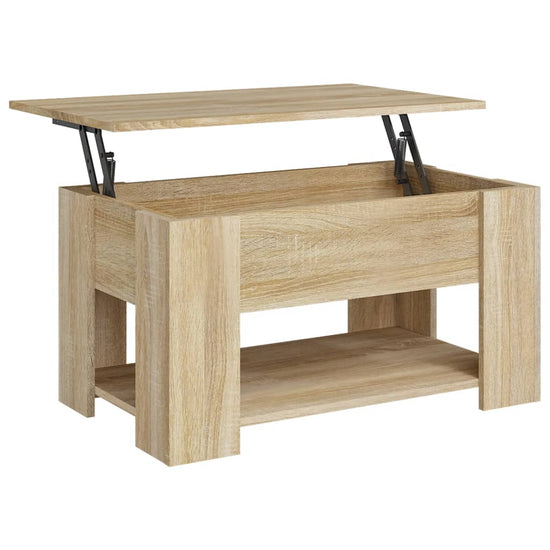 Salontafel 79x49x41 cm bewerkt hout sonoma eikenkleurig MeubelReus