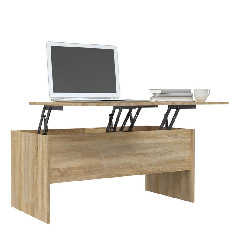 Salontafel 102x50,5x46,5 cm bewerkt hout sonoma eikenkleurig MeubelReus