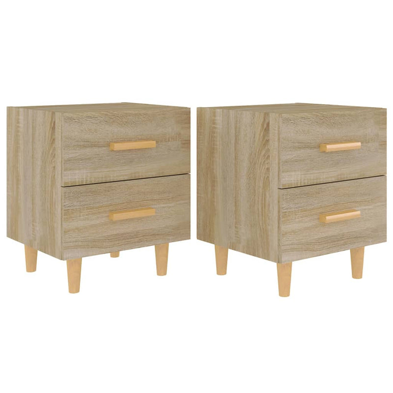 Nachtkastjes 2 st 40x35x47,5 cm sonoma eikenkleurig MeubelReus