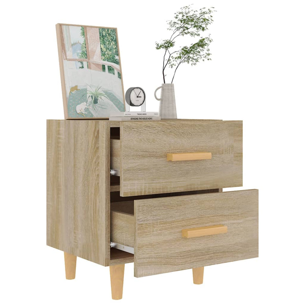 Nachtkastjes 2 st 40x35x47,5 cm sonoma eikenkleurig MeubelReus
