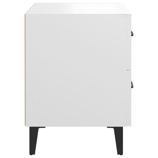 Nachtkastjes 2 st 40x35x47,5 cm wit MeubelReus