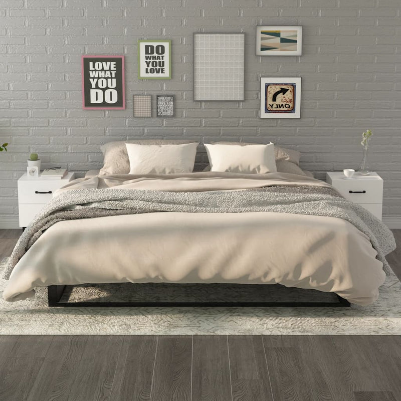 Nachtkastjes 2 st 40x35x47,5 cm wit MeubelReus