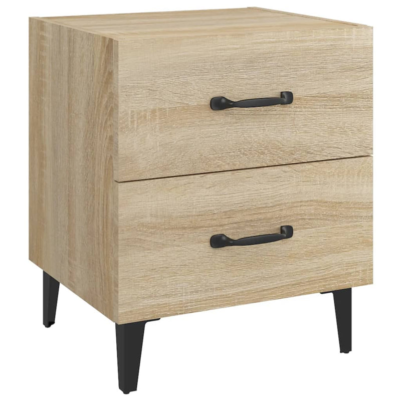 Nachtkastje 40x35x47,5 cm sonoma eikenkleurig MeubelReus