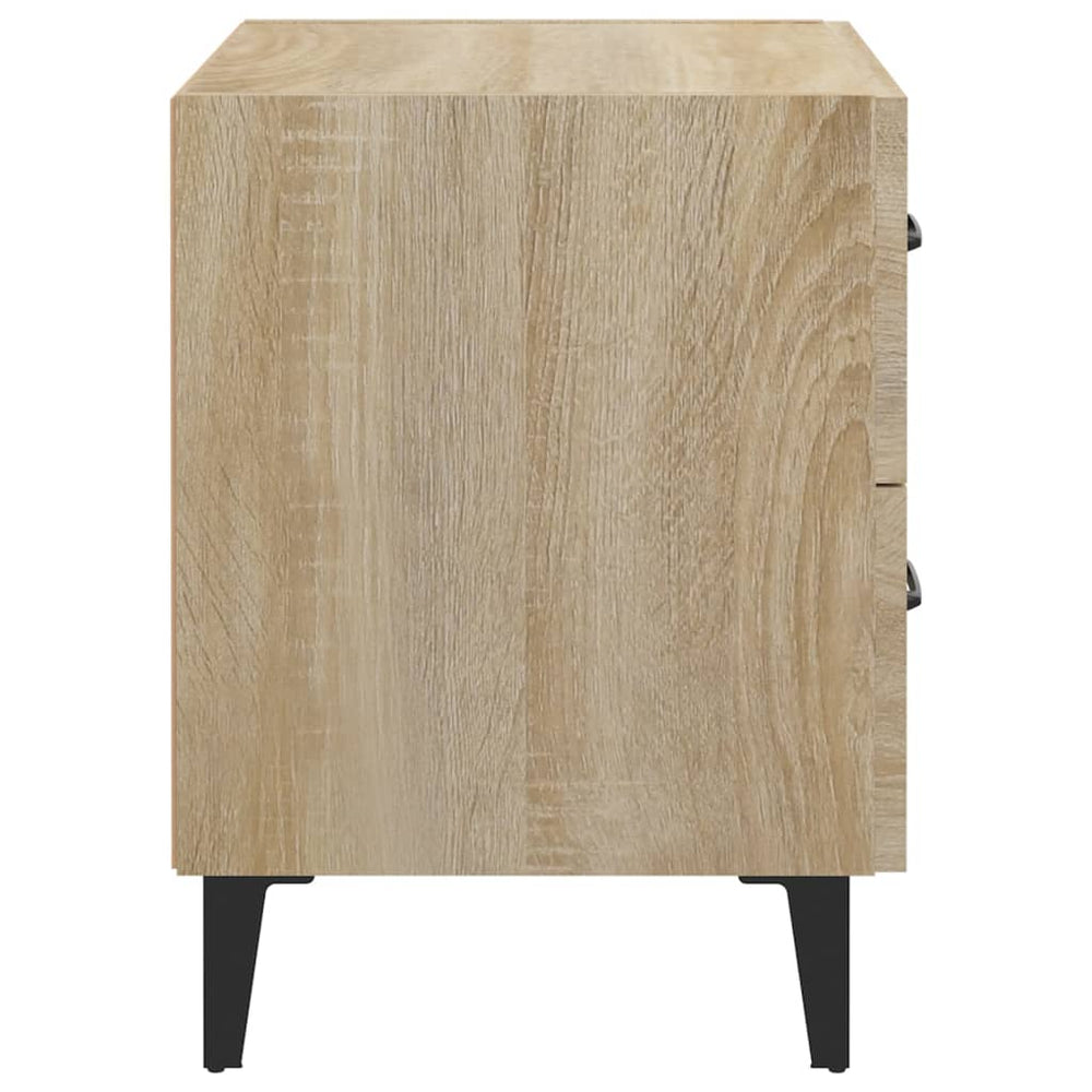 Nachtkastje 40x35x47,5 cm sonoma eikenkleurig MeubelReus