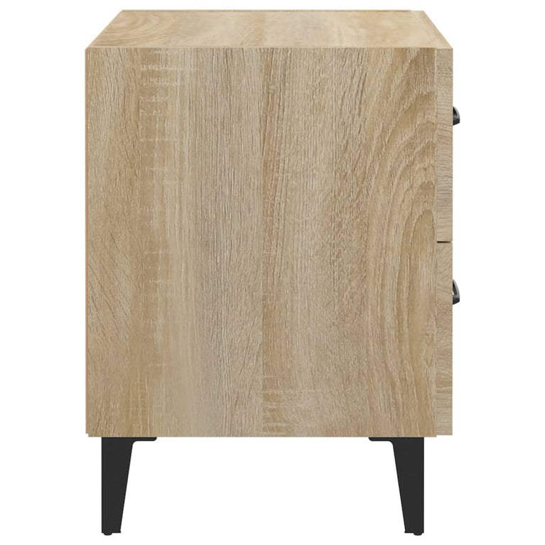 Nachtkastje 40x35x47,5 cm sonoma eikenkleurig MeubelReus