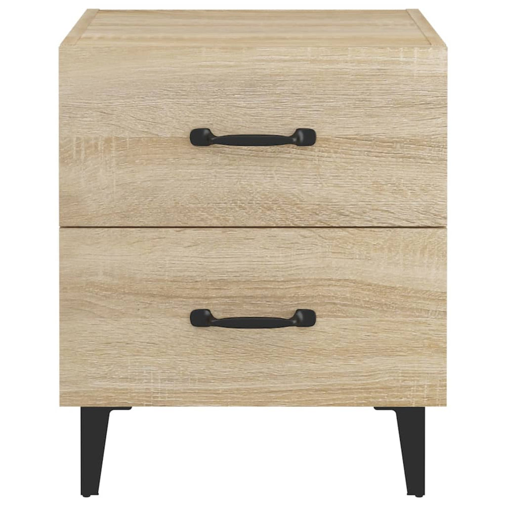 Nachtkastjes 2 st 40x35x47,5 cm sonoma eikenkleurig MeubelReus