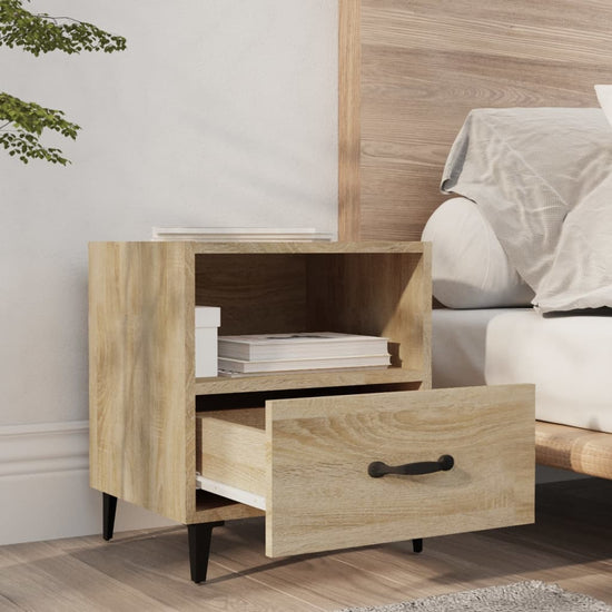 Nachtkastjes 2 st bewerkt hout sonoma eikenkleurig MeubelReus