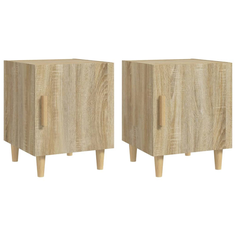 Nachtkastjes 2 st bewerkt hout sonoma eikenkleurig MeubelReus