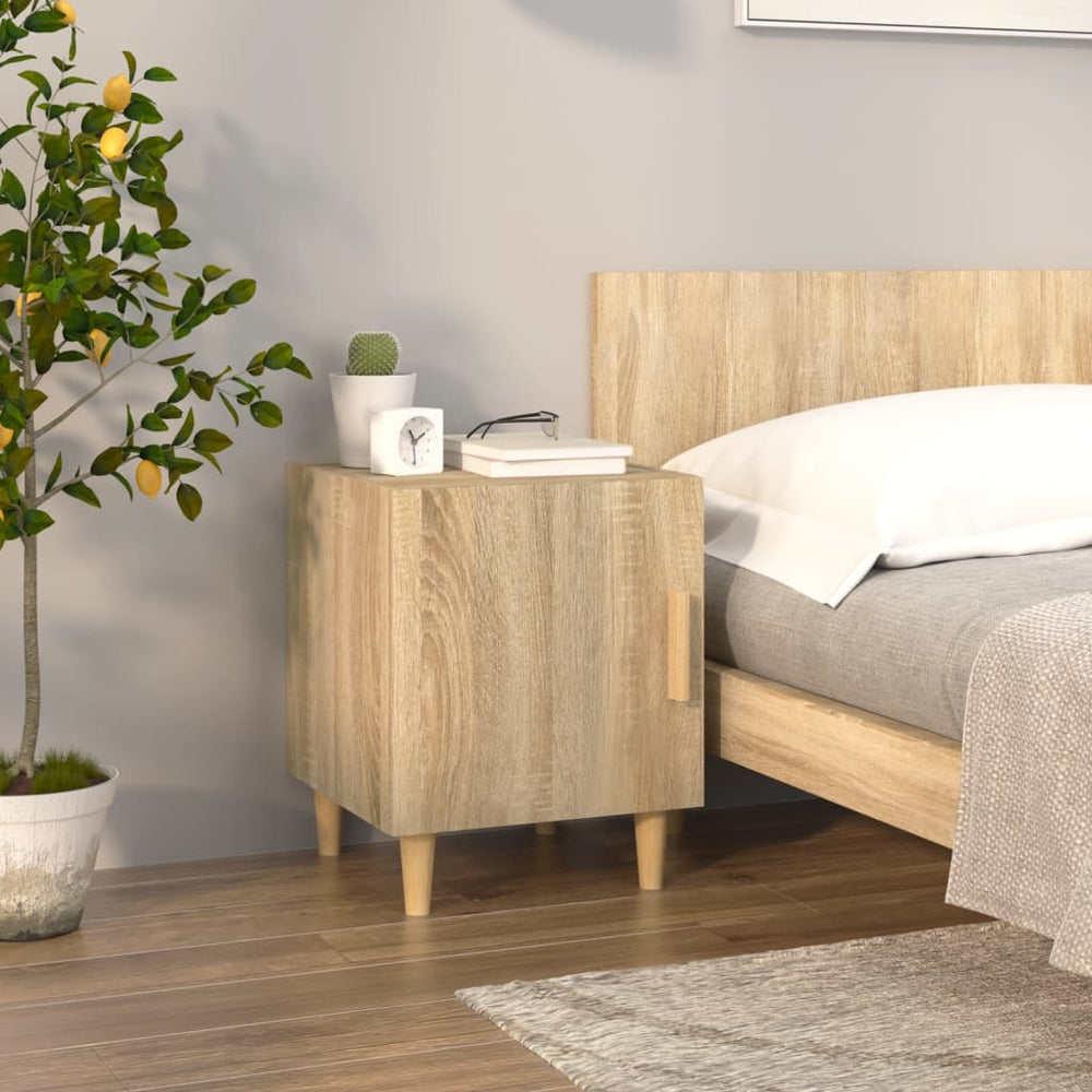 Nachtkastjes 2 st bewerkt hout sonoma eikenkleurig MeubelReus