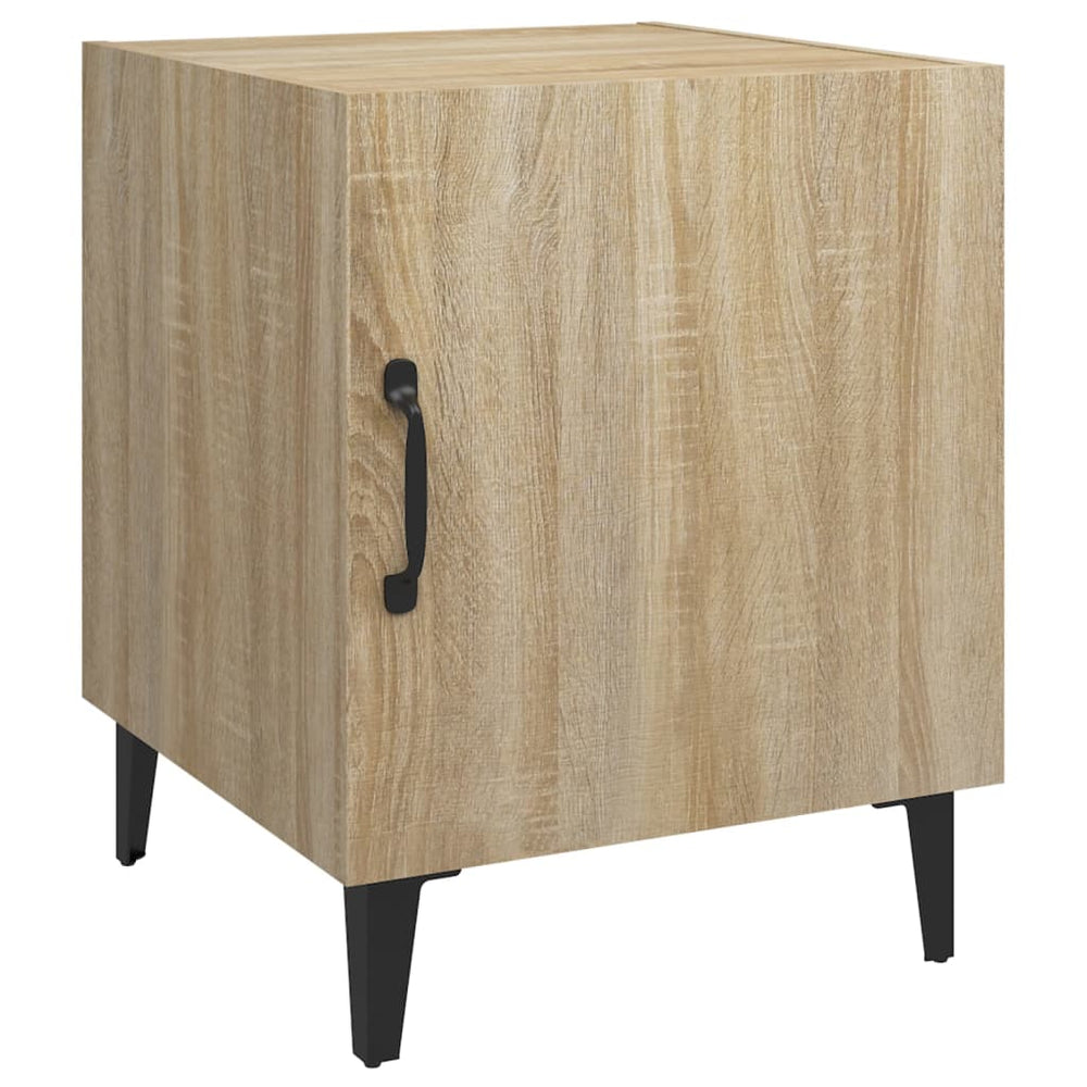 Nachtkastjes 2 st bewerkt hout sonoma eikenkleurig MeubelReus