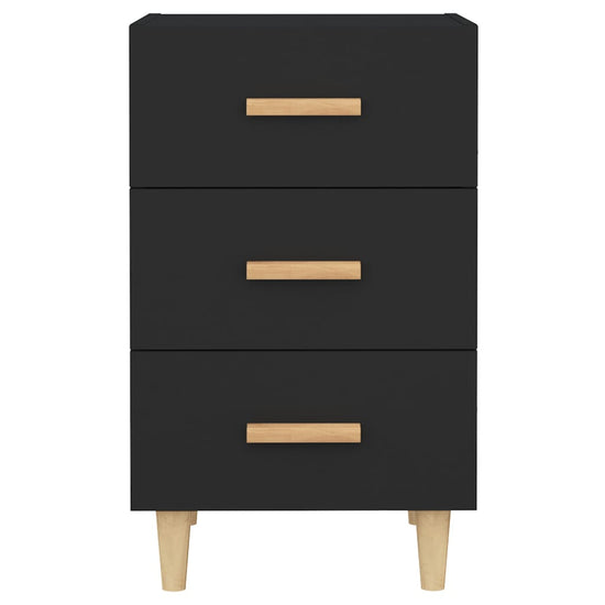 Nachtkastje 40x40x66 cm bewerkt hout zwart MeubelReus