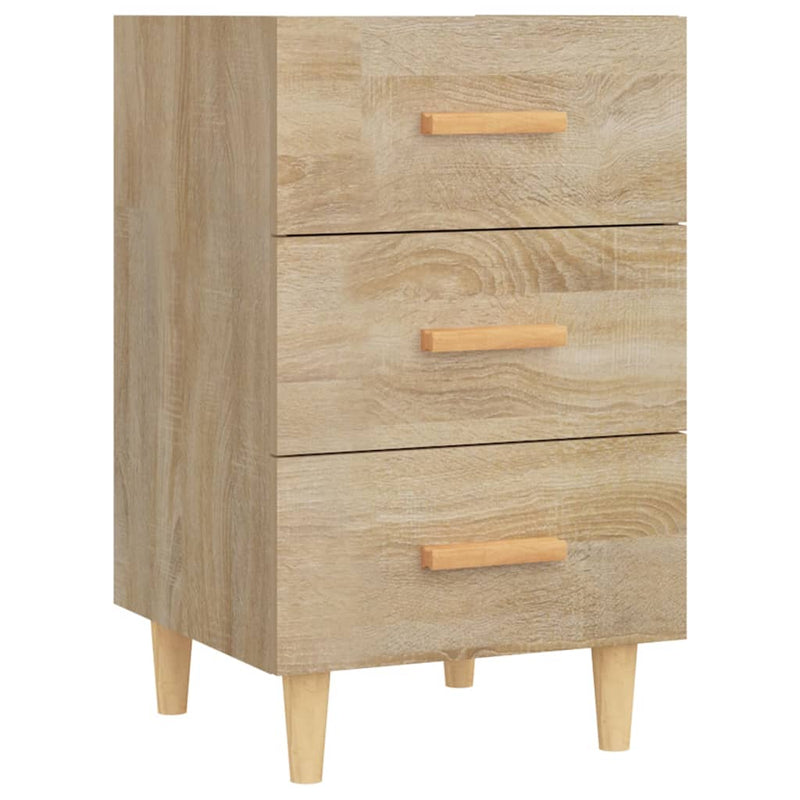 Nachtkastje 40x40x66 cm bewerkt hout sonoma eikenkleurig MeubelReus