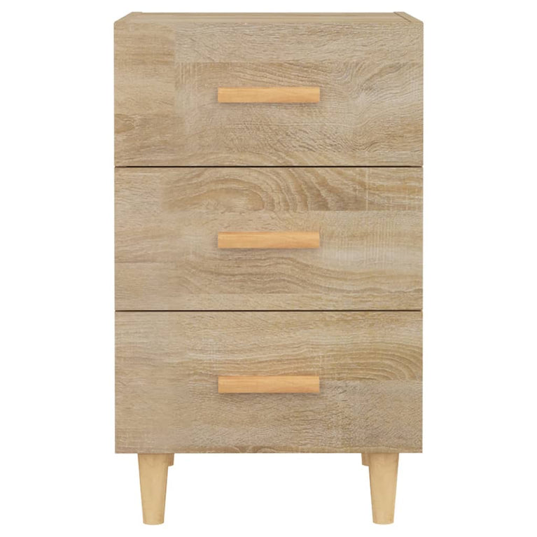 Nachtkastje 40x40x66 cm bewerkt hout sonoma eikenkleurig MeubelReus