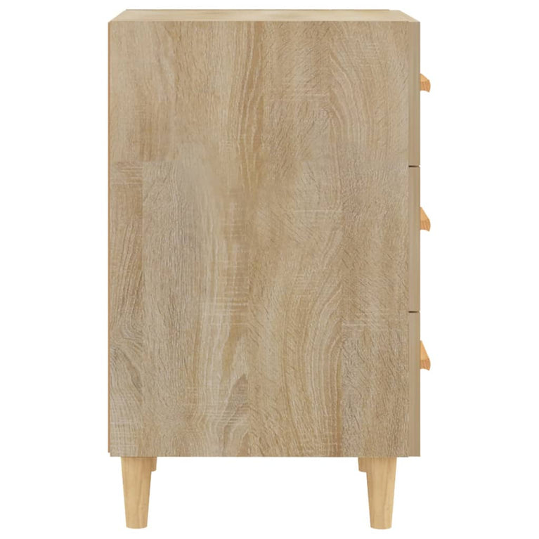 Nachtkastje 40x40x66 cm bewerkt hout sonoma eikenkleurig MeubelReus