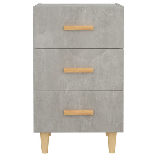 Nachtkastje 40x40x66 cm bewerkt hout betongrijs MeubelReus