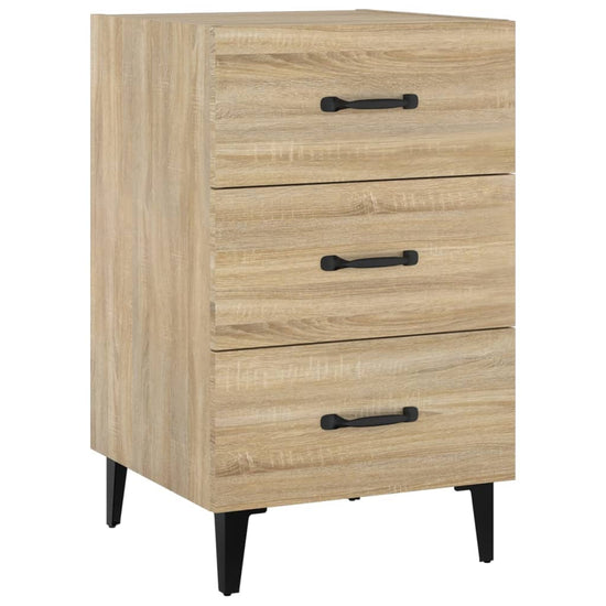 Nachtkastje 40x40x66 cm bewerkt hout sonoma eikenkleurig MeubelReus