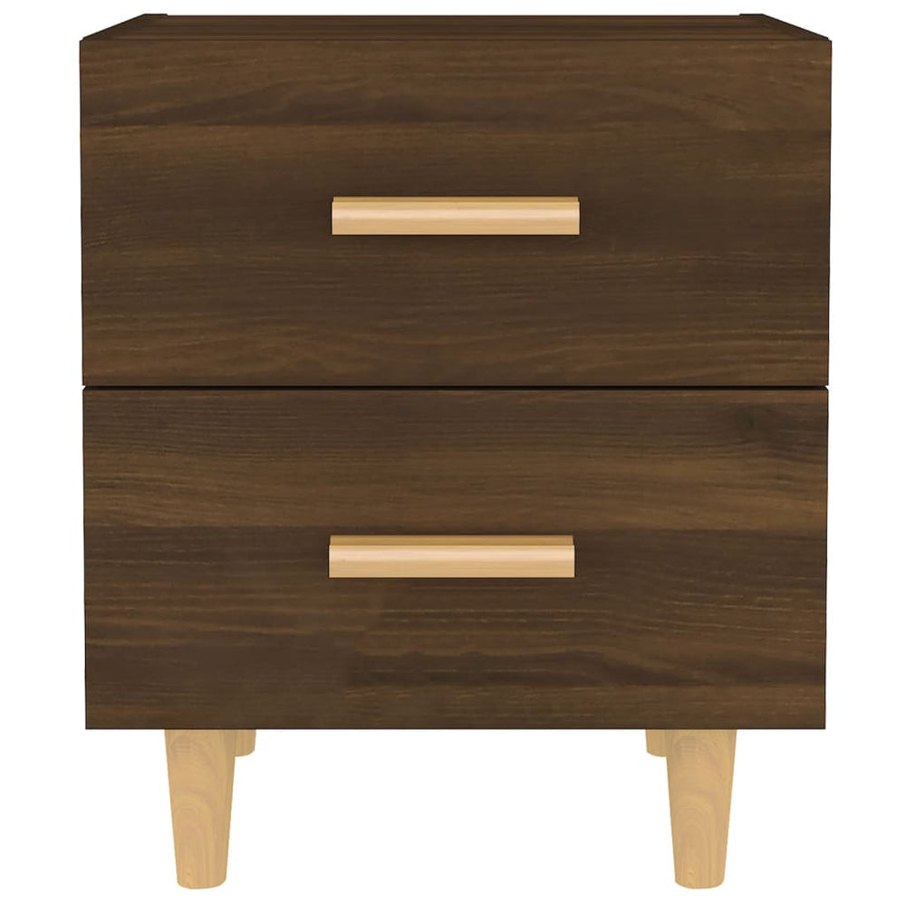 Nachtkastjes 2 st 40x35x47,5 cm bruineikenkleurig MeubelReus
