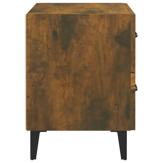 Nachtkastjes 2 st 40x35x47,5 cm gerookt eikenkleurig MeubelReus