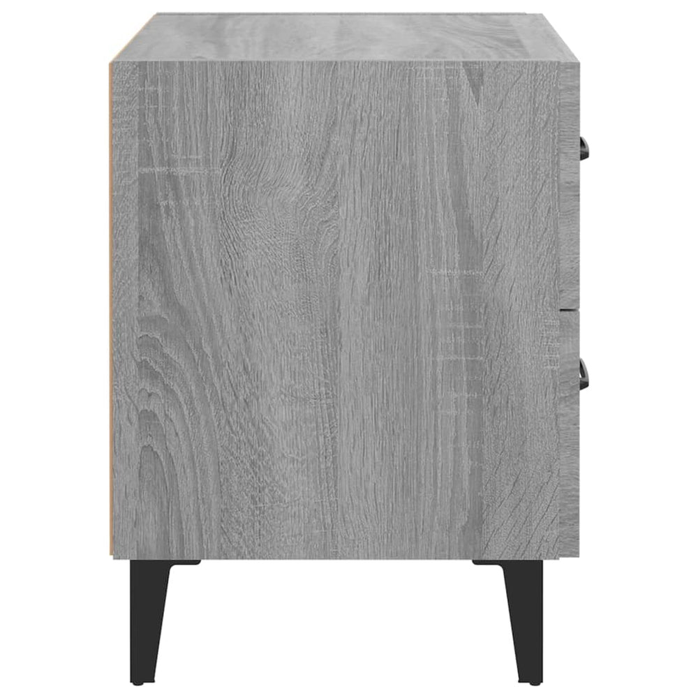 Nachtkastje 40x35x47,5 cm grijs sonoma eikenkleurig MeubelReus