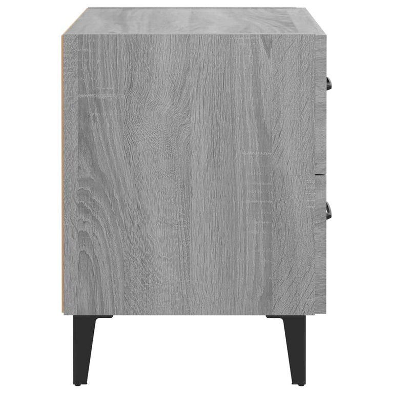 Nachtkastje 40x35x47,5 cm grijs sonoma eikenkleurig MeubelReus