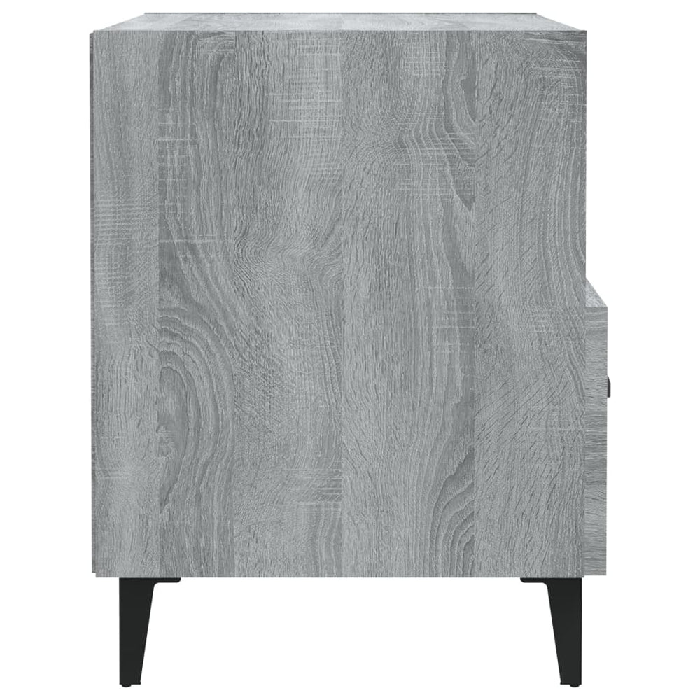 Nachtkastjes 2 st bewerkt hout grijs sonoma eikenkleurig MeubelReus
