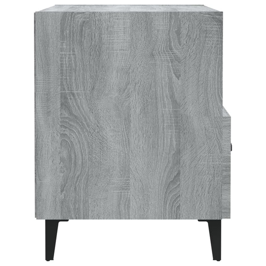 Nachtkastjes 2 st bewerkt hout grijs sonoma eikenkleurig MeubelReus