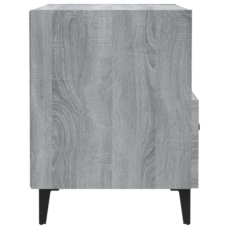 Nachtkastjes 2 st bewerkt hout grijs sonoma eikenkleurig MeubelReus