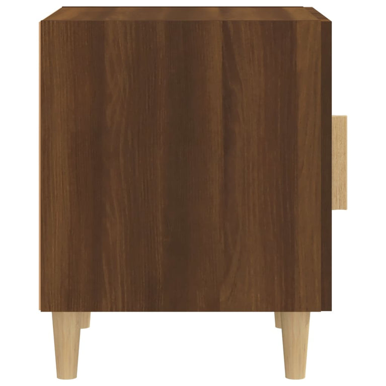 Nachtkastje bewerkt hout bruineikenkleurig MeubelReus