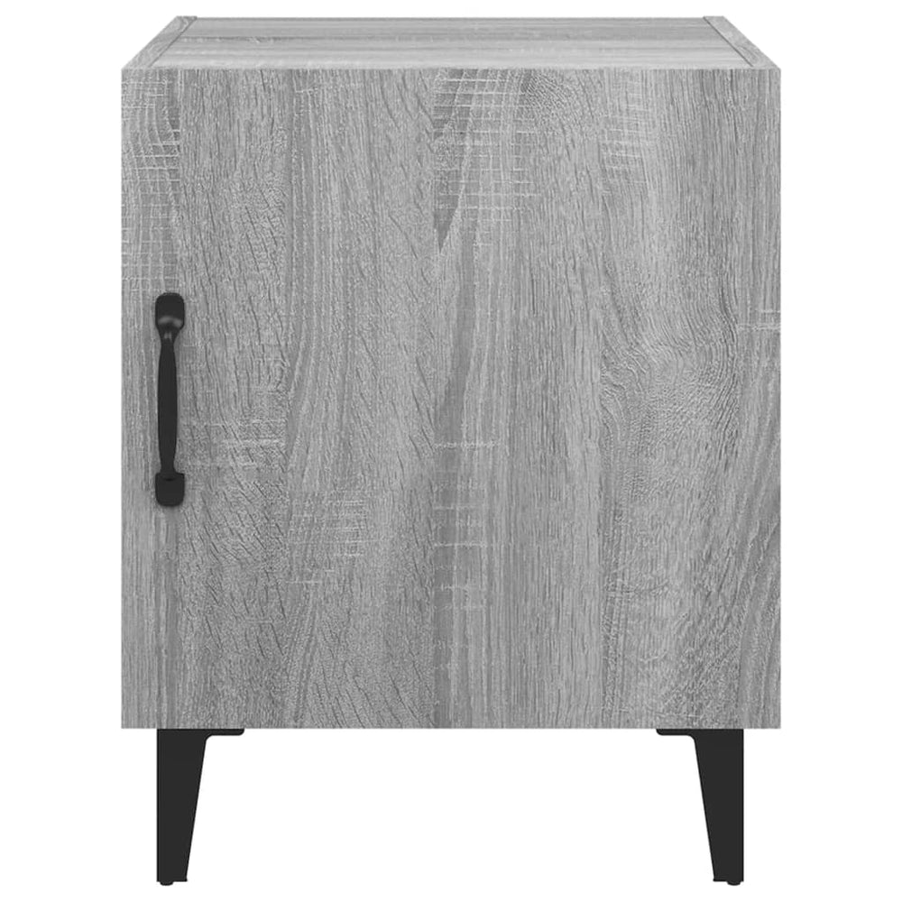 Nachtkastjes 2 st bewerkt hout grijs sonoma eikenkleurig MeubelReus