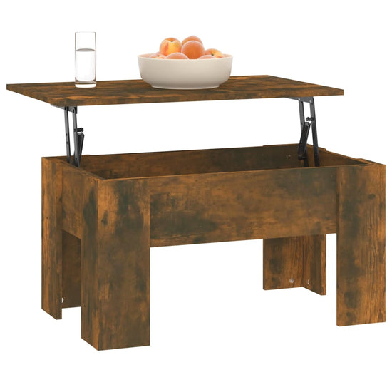 Salontafel 79x49x41 cm bewerkt hout gerookt eikenkleurig MeubelReus