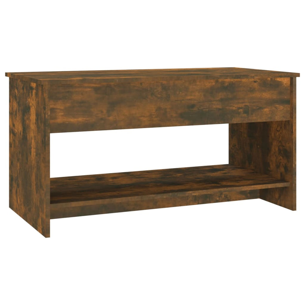 Salontafel 102x50x52,5 cm bewerkt hout gerookt eikenkleurig MeubelReus