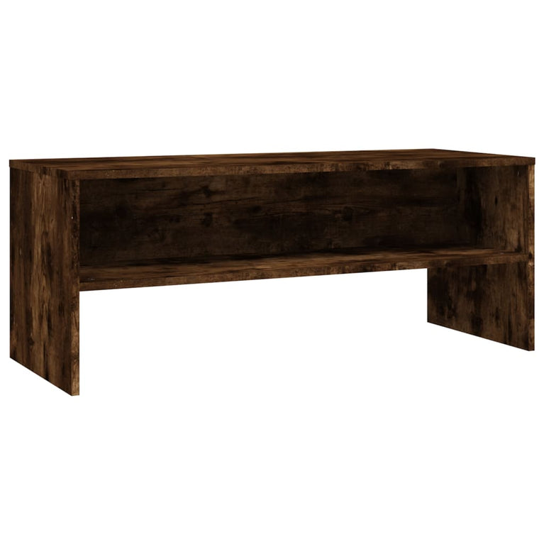 Tv-meubel 100x40x40 cm bewerkt hout gerookt eikenkleurig MeubelReus