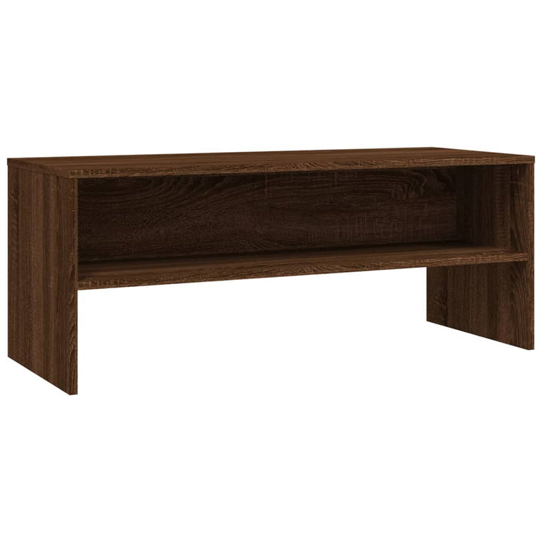 Tv-meubel 100x40x40 cm bewerkt hout bruin eikenkleur MeubelReus