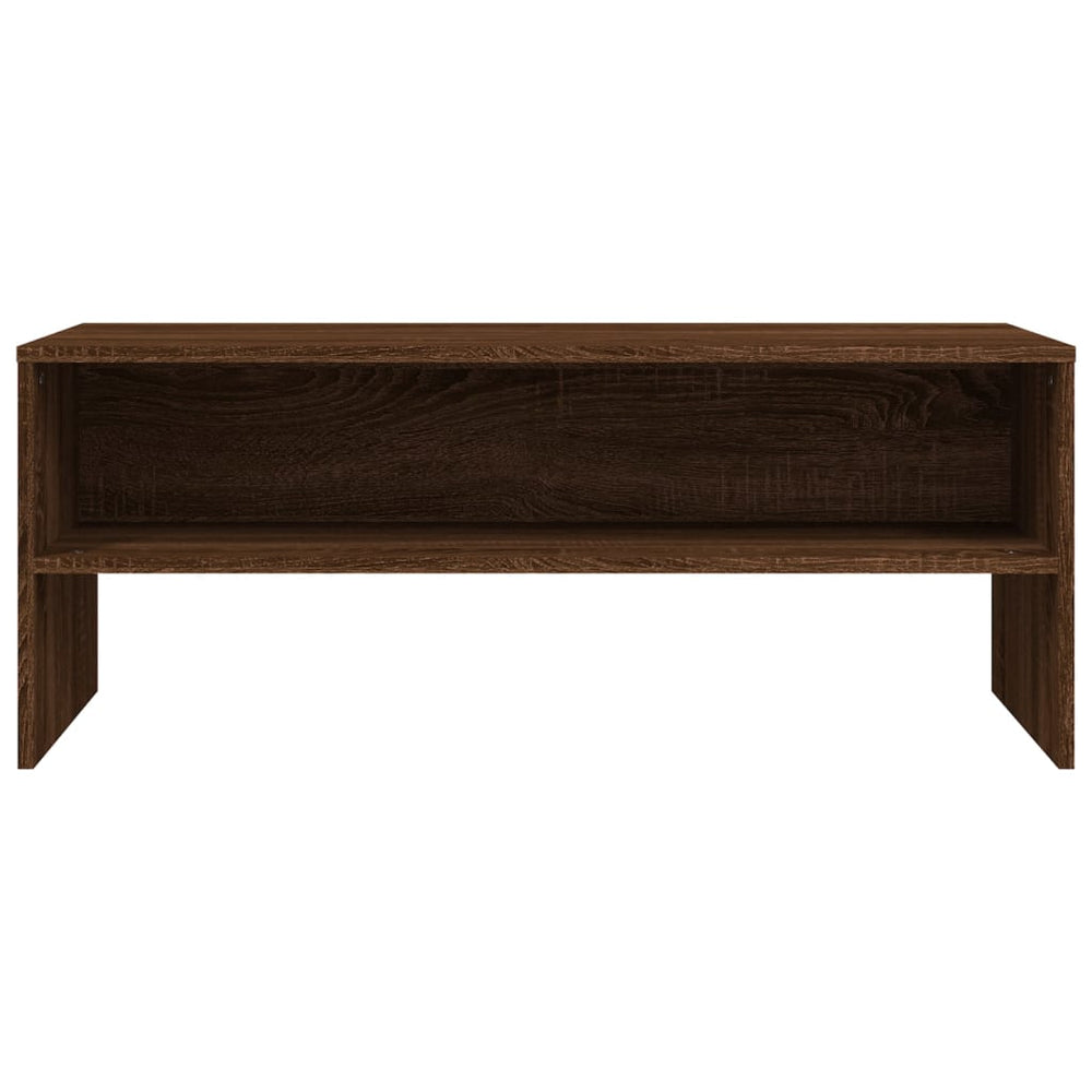 Tv-meubel 100x40x40 cm bewerkt hout bruin eikenkleur MeubelReus