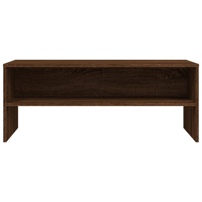 Tv-meubel 100x40x40 cm bewerkt hout bruin eikenkleur MeubelReus