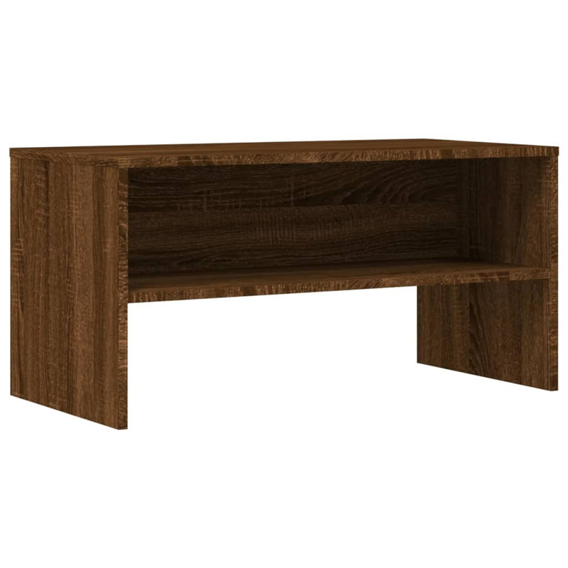 Tv-meubel 80x40x40 cm bewerkt hout bruineikenkleurig