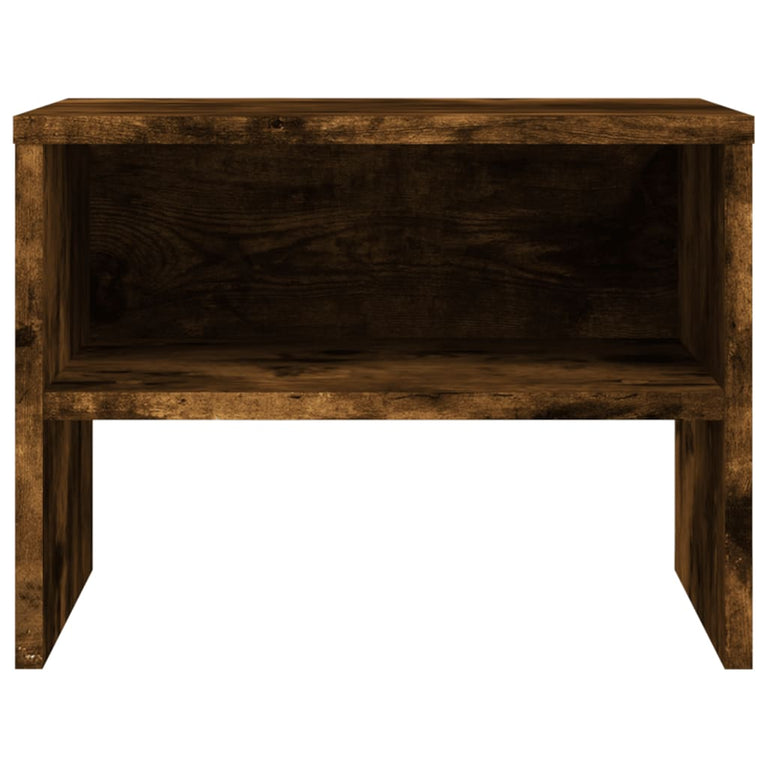 Nachtkastjes 2 st 40x30x30 cm bewerkt hout gerookt eikenkleurig MeubelReus