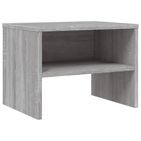 Nachtkastje 40x30x30 cm bewerkt hout grijs sonoma eikenkleurig MeubelReus