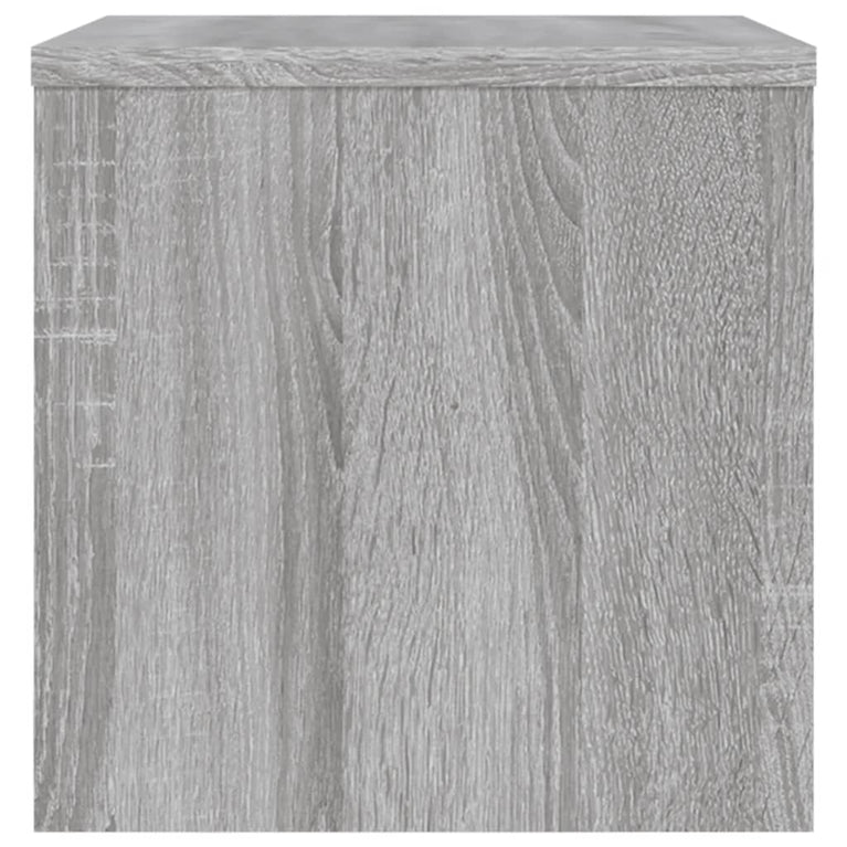 Nachtkastje 40x30x30 cm bewerkt hout grijs sonoma eikenkleurig MeubelReus