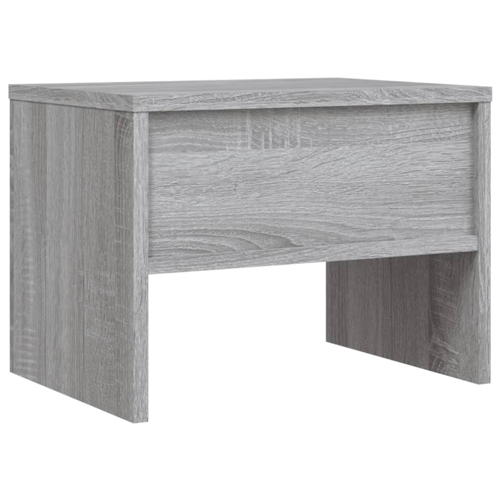 Nachtkastje 40x30x30 cm bewerkt hout grijs sonoma eikenkleurig MeubelReus