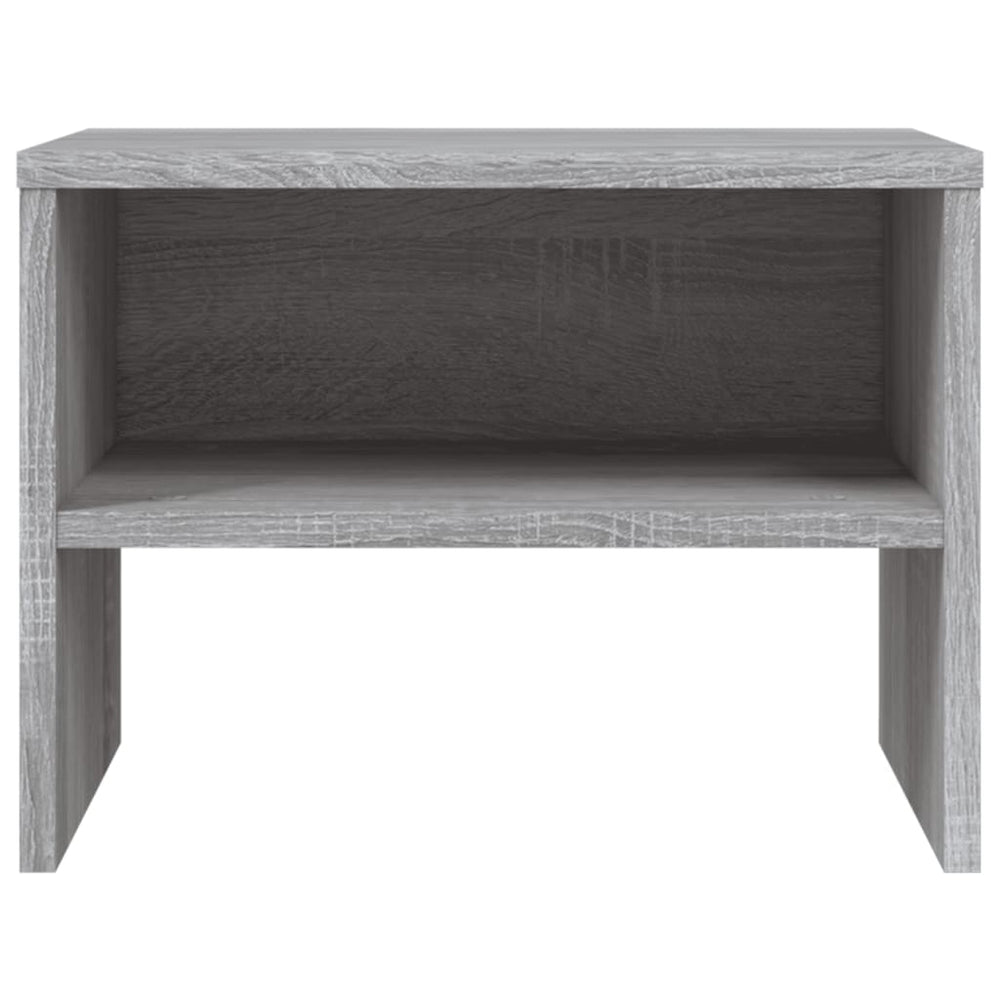Nachtkastjes 2 st 40x30x30 cm bewerkt hout grijs sonoma eiken MeubelReus