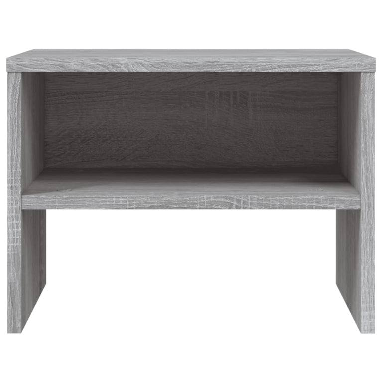 Nachtkastjes 2 st 40x30x30 cm bewerkt hout grijs sonoma eiken MeubelReus