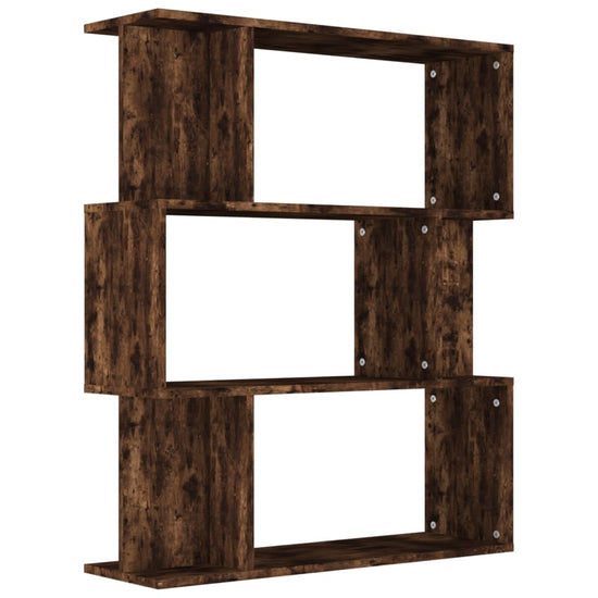 Boekenkast / kamerscherm 80x24x96 cm bewerkt hout gerookt eiken MeubelReus
