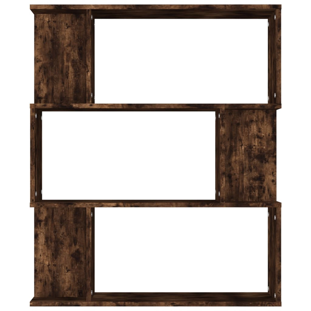 Boekenkast / kamerscherm 80x24x96 cm bewerkt hout gerookt eiken MeubelReus
