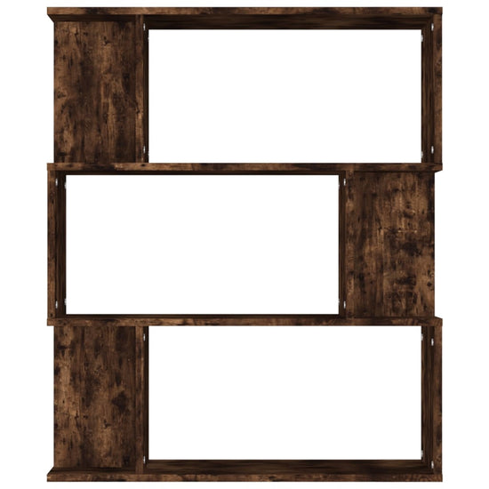 Boekenkast / kamerscherm 80x24x96 cm bewerkt hout gerookt eiken MeubelReus