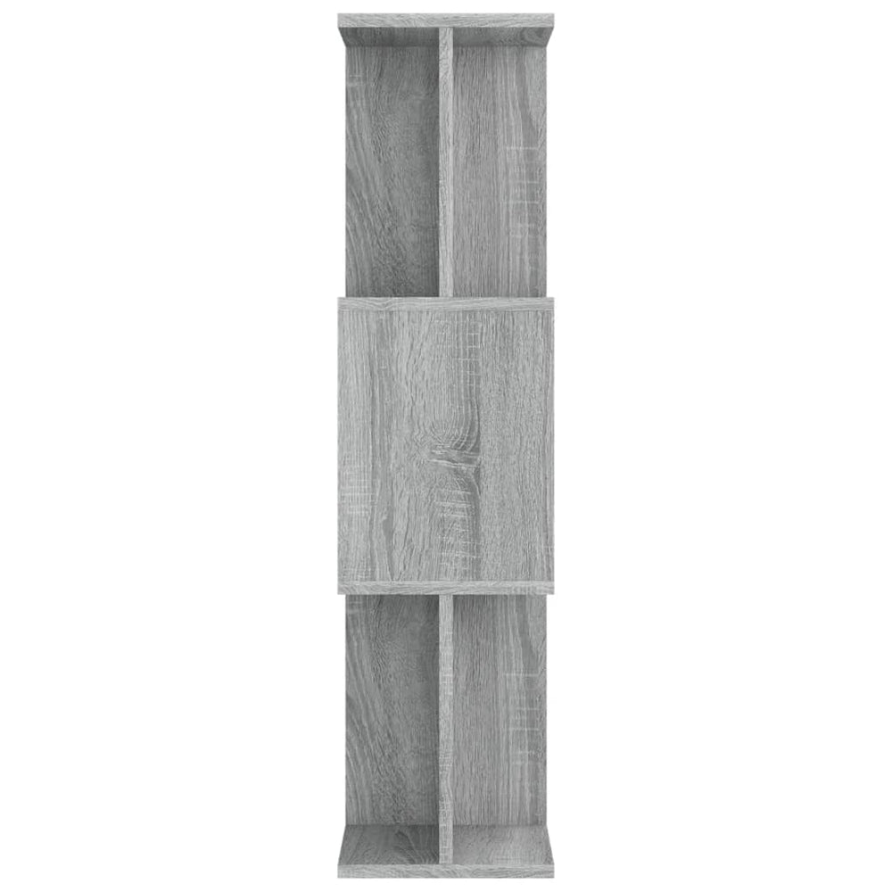 Boekenkast / kamerscherm 80x24x96 cm bewerkt hout grijs sonoma MeubelReus