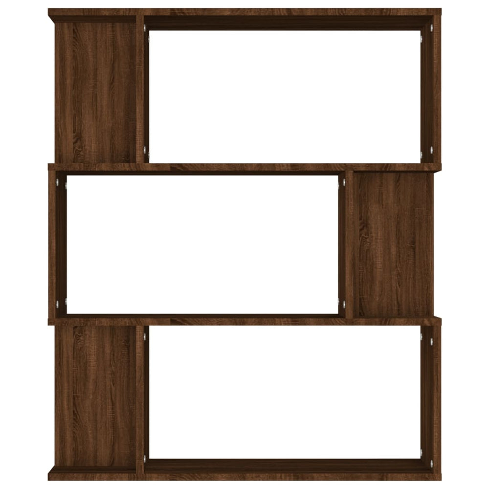 Boekenkast / kamerscherm 80x24x96 cm bewerkt hout bruineiken MeubelReus