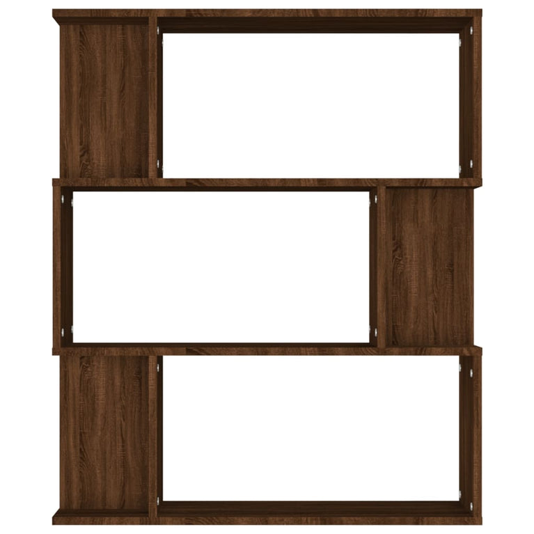Boekenkast / kamerscherm 80x24x96 cm bewerkt hout bruineiken MeubelReus